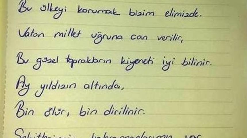 Polis Kızının Fet&ouml; Darbe Girişimi Sonrası Yazdığı Şiir B&uuml;y&uuml;k Beğeni Topladı