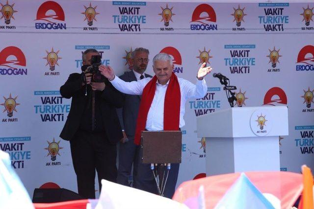 Başbakan Binali Yıldırım, Tokat’ta Halka Seslendi