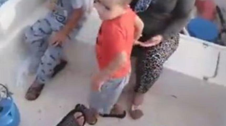 Poyraz Bebeğin Atlattığı Tehlike &Ouml;ncesi Tekneden Canlı Yayın