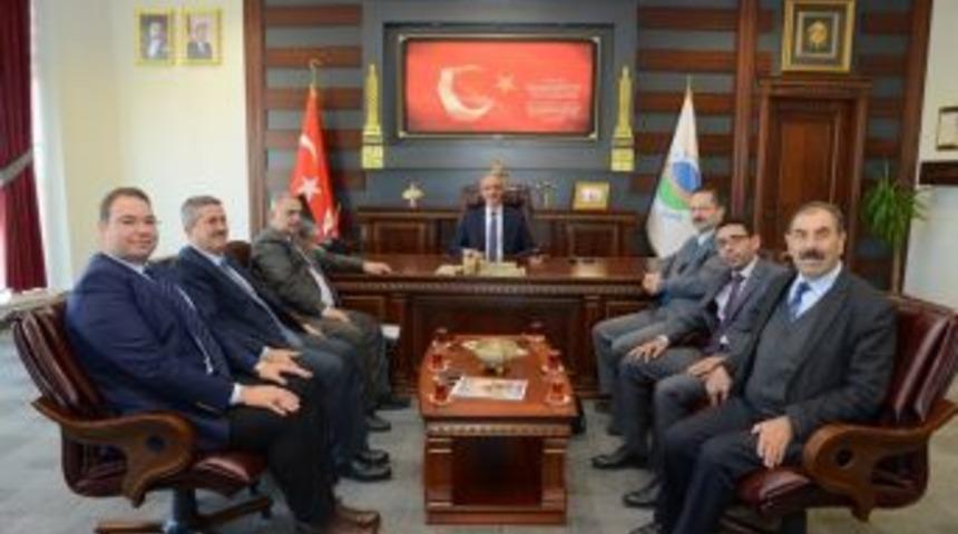 Al Quds &Uuml;niversitesinden Rekt&ouml;r Karakaya&rsquo;ya Ziyaret