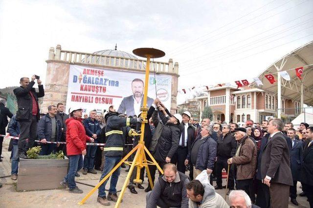 Akmeşe’de Doğalgaz Sevinci