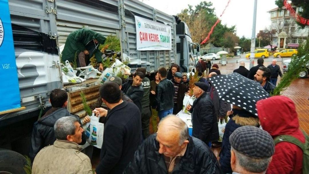 Tekirdağ&rsquo;da &lsquo;yılbaşı İ&ccedil;in &Ccedil;am Kesilmesin Fidan Dikilsin&rsquo; Seferberliği