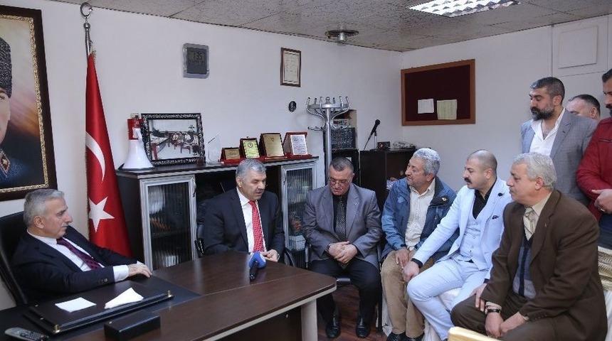 Vali Kamçı Ve Başkan Çelik, Yeraltı Çarşısı’nı Ziyaret Etti