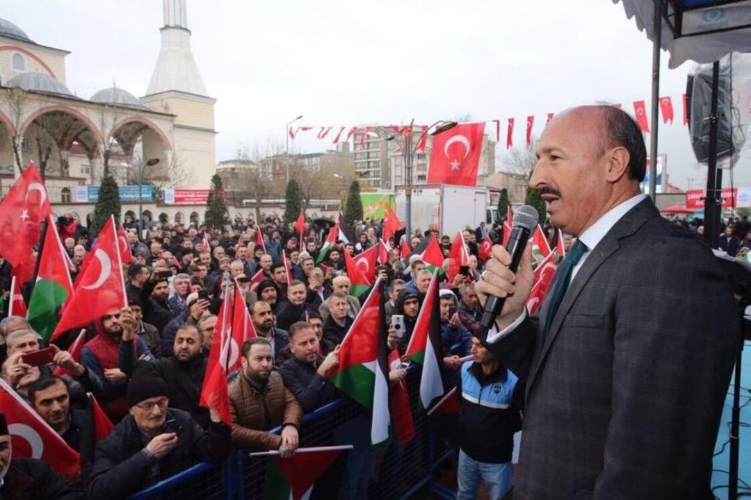 Sultangazi, Kud&uuml;s&rsquo;e Destek İ&ccedil;in Toplandı