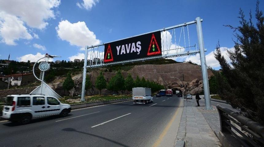Başkent Trafiği Led&rsquo;li Ekranlara Emanet
