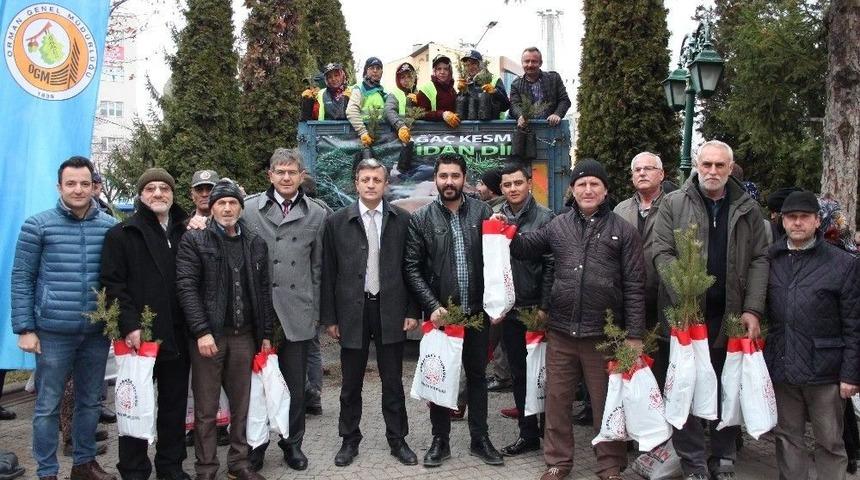 Eskişehir&rsquo;de 10 Bin Fidan Dağıtıldı
