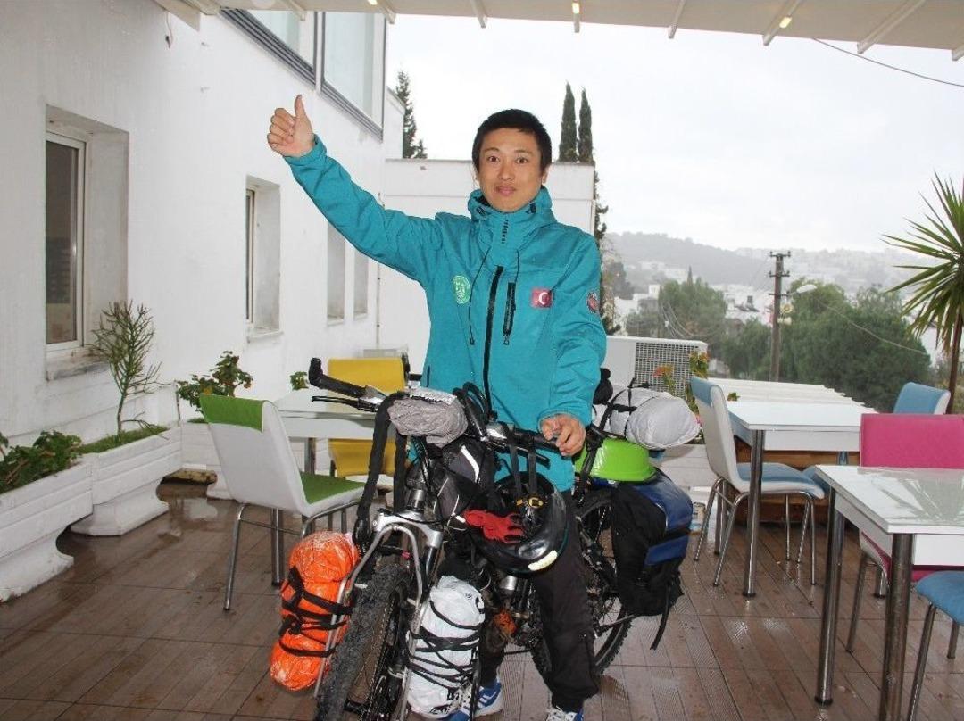 Japon Turist 9 Yıldır Bisikletle D&uuml;nyayı Geziyor