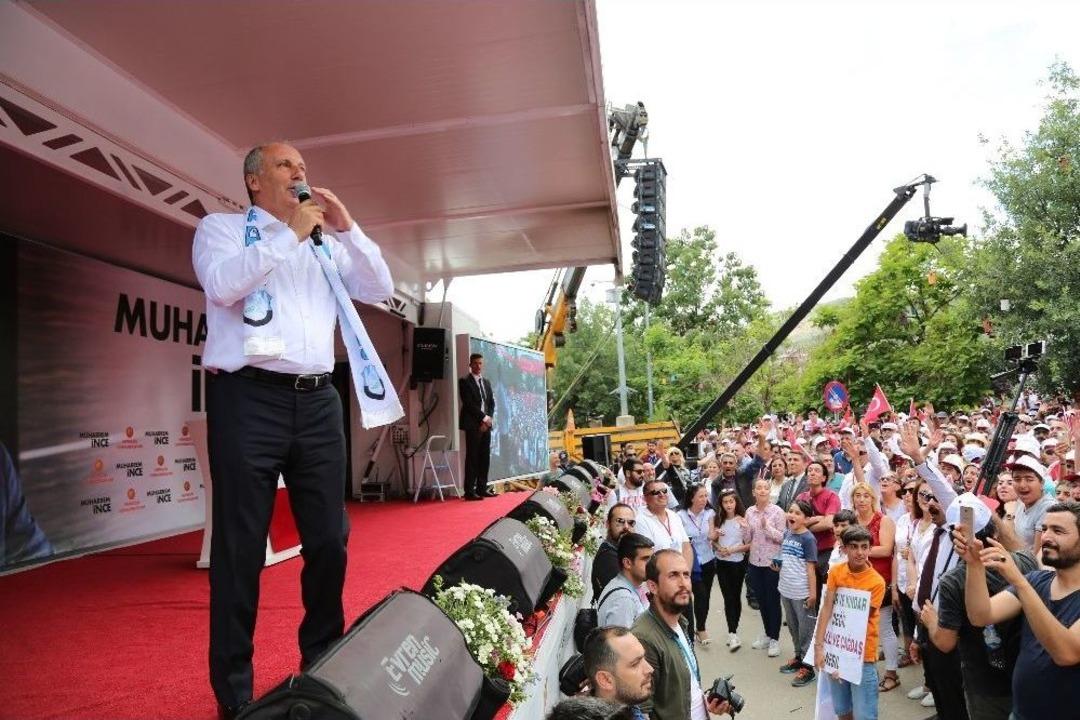 Cumhurbaşkanı Adayı Muharrem İnce Tunceli&rsquo;de