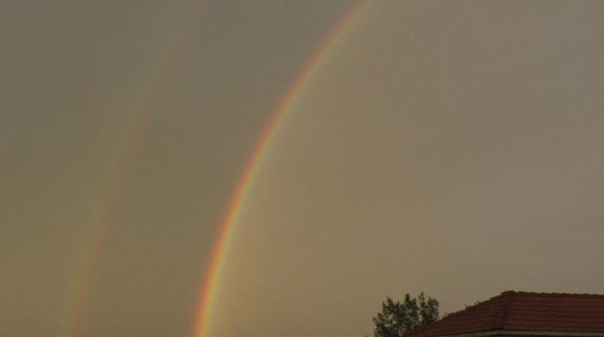 Bartın’da Çift Gökkuşağı Seyir Zevki Sundu