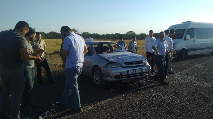 Siverek’te Araç Takla Attı; 1 Yaralı