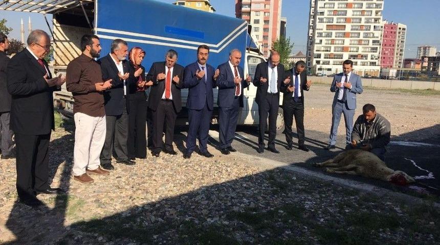 Başkan G&uuml;lsoy Kurban Keserek G&ouml;reve Başladı