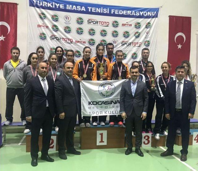 Kocasinan’ın Masa Tenisi B Takımı 2.lig Şampiyonu