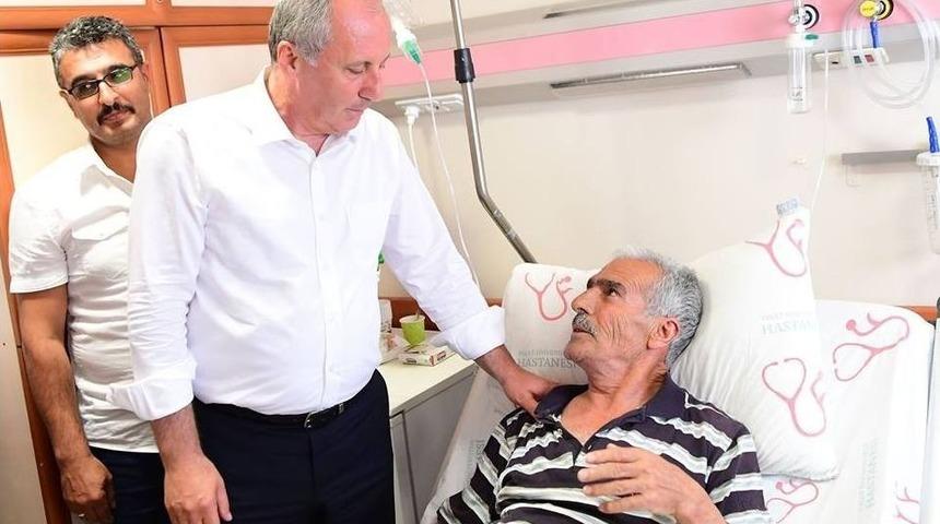 İnce, Şehit Sekin&rsquo;in Kaza Ge&ccedil;iren Babasını Ziyaret Etti