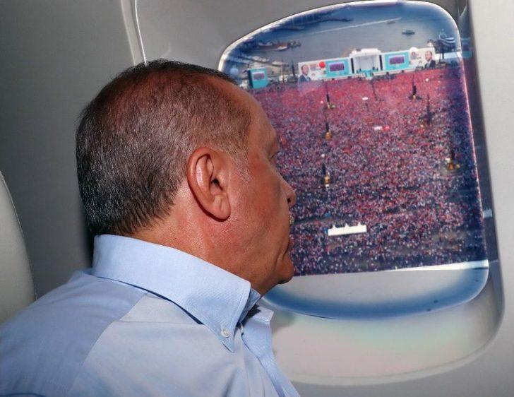 Cumhurbaşkanı Erdoğan, Miting Alanında
