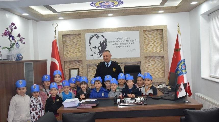 Anaokulu &Ouml;ğrencilerinden Emniyet M&uuml;d&uuml;rl&uuml;ğ&uuml;ne Ziyaret