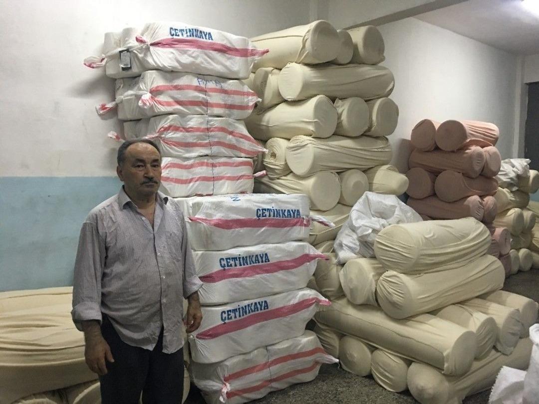 (&ouml;zel) 3 Dakikada Binlerce Liralık Kumaş Topu &Ccedil;aldılar