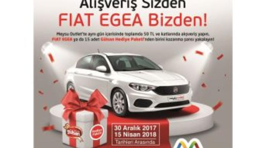 Meysu Outlet&rsquo;te Alışveriş Yapana Araba