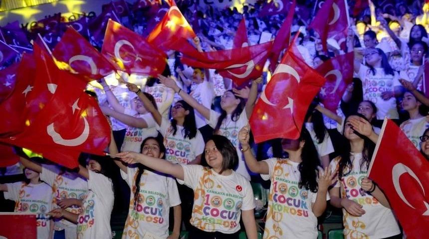 &Ccedil;ankaya 23 Nisan&rsquo;ı Bin &Ccedil;ocukla Kutladı