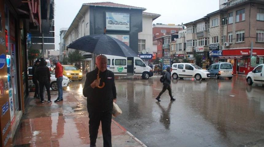 Keşan&rsquo;da Sağanak Yağış