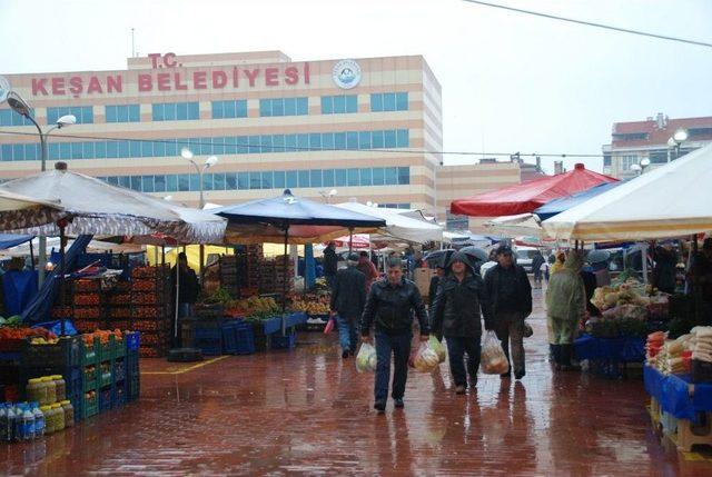 Keşan’da Sağanak Yağış