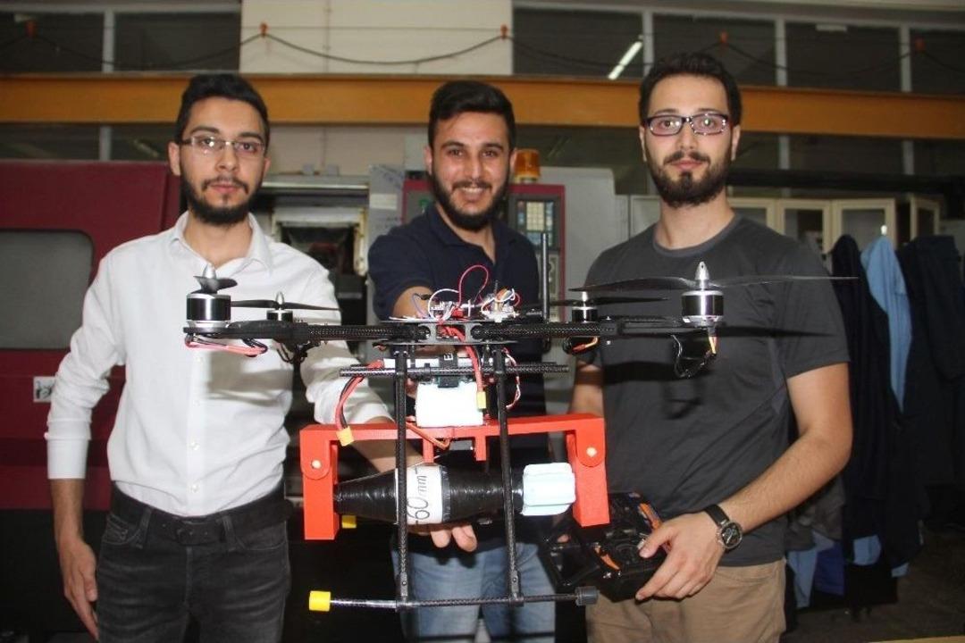 &Ouml;ğrencilerden Roket Atan "iha&rsquo;