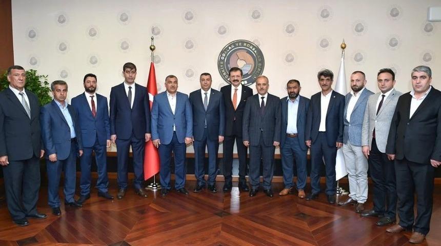 Malatya Ticaret Borsası&rsquo;ndan Hisarcıklıoğlu&rsquo;na Ziyaret