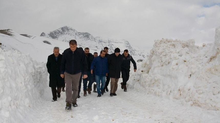 3 Bin 500 Rakımlı Berçelan Yaylası’nda İçme Suyu Çalışması