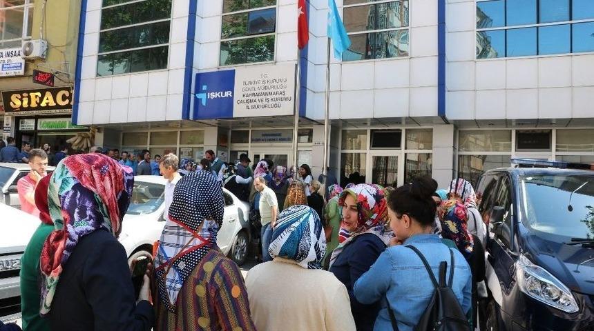 Kahramanmaraş&rsquo;ta 6 Aylık İş İ&ccedil;in Metrelerce Kuyruk