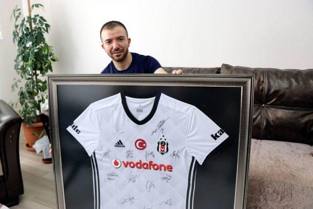 Beşiktaş Kul&uuml;p Başkanı Orman&rsquo;dan Afrin Gazisine Anlamlı Hediye 2