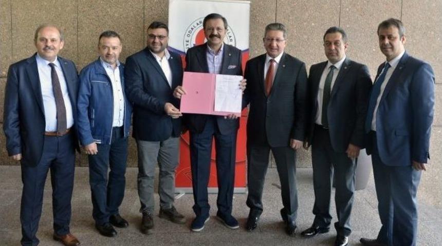 Nazilli Ticaret Odası Ve Borsası Tobb&rsquo;u Ziyaret Etti