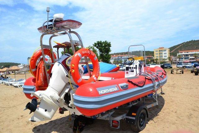 Sarımsaklı Plajlarında Vatandaşların Can Güvenliği İtfaiyeye Emanet