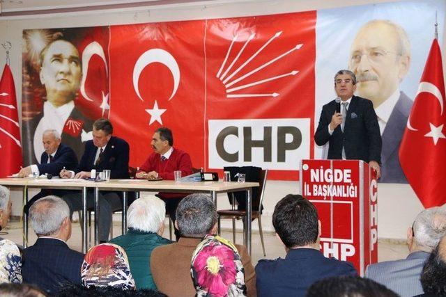 Chp Niğde İl Başkanı Erhan Adem Güven Tazeledi