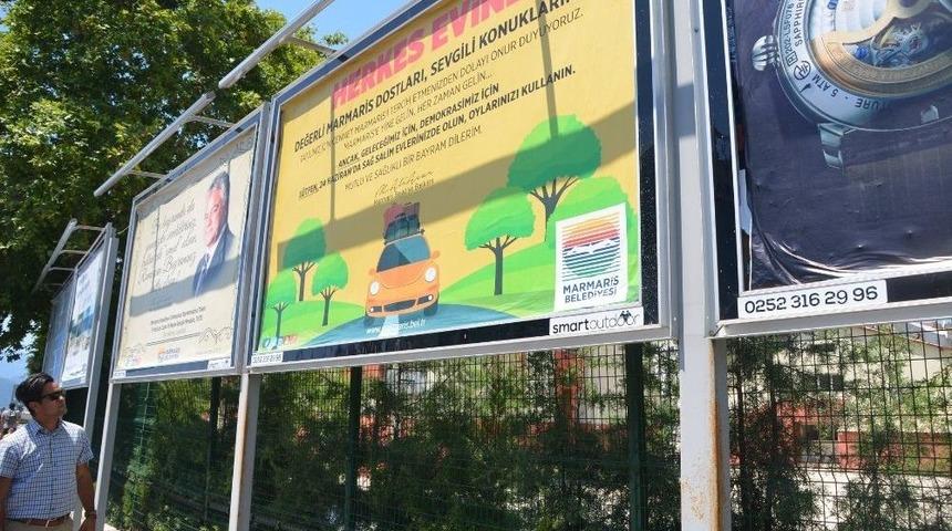 Marmaris Belediyesinden &lsquo;haydi Herkes Evine&rsquo; &Ccedil;ağrısı