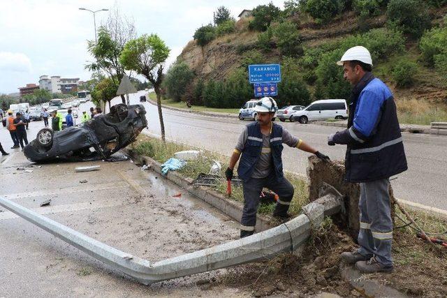 Karabük’te Meydana Gelen Kazalarda 2 Kişi Yaralandı