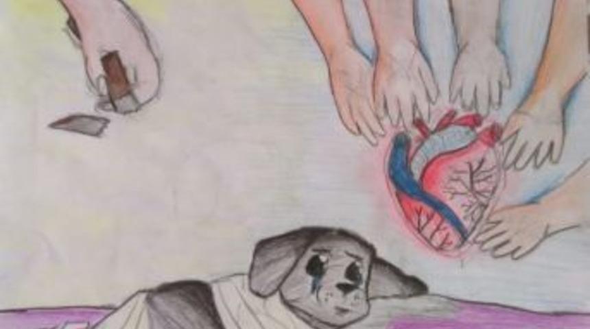 Vahşet Karşısındaki &Uuml;z&uuml;nt&uuml;s&uuml;n&uuml; Kara Kalemle Anlattı