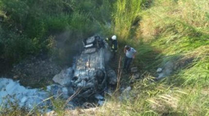 Biga’da Otomobil Yandı