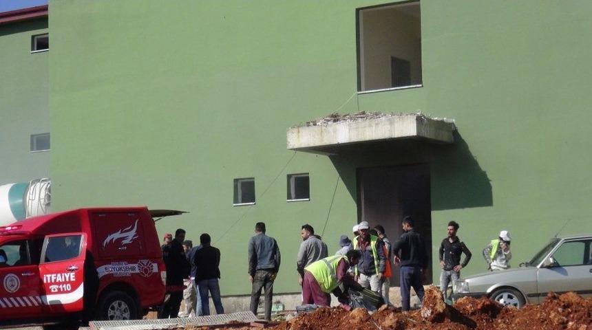 Cezaevi İnşaatında Korkutan Yangın