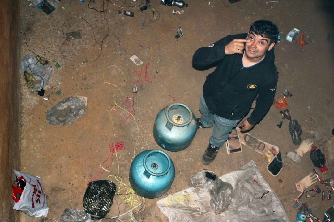 T&uuml;pgaz Bağımlısı Bu Defa 7 T&uuml;p &Ccedil;ektiği Su Deposunda Mahsur Kaldı