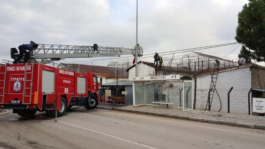 Denizli&rsquo;de Cezaevinde Yangın