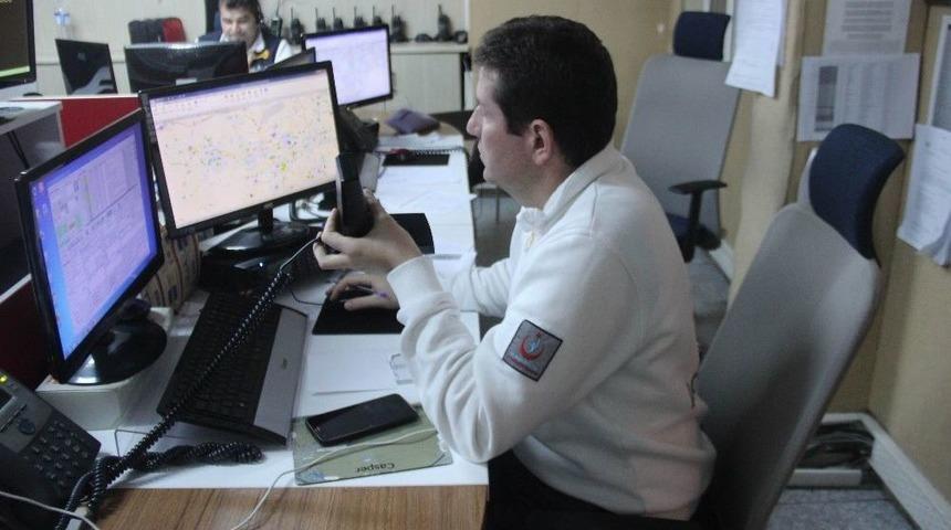 112 Ekipleri Yılbaşı Gecesinde Görevinin Başında