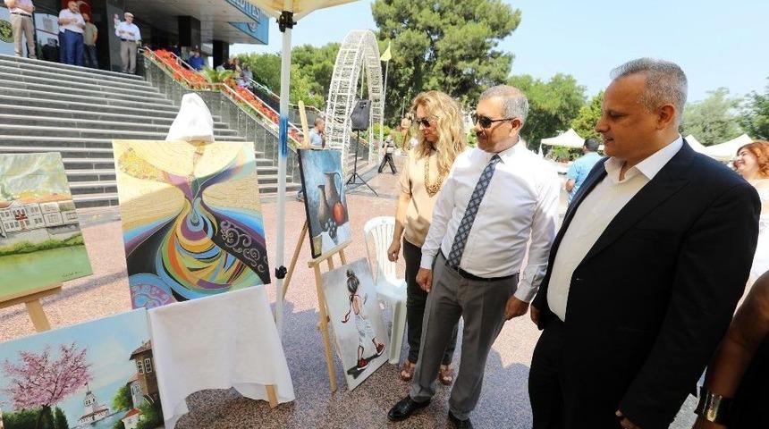 Hobi Ve Sanat Kursiyerleri H&uuml;nerlerini Sergiledi