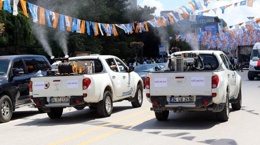 Cumhurbaşkanı Erdoğan&rsquo;a G&uuml;lsuyu İle Karşılama