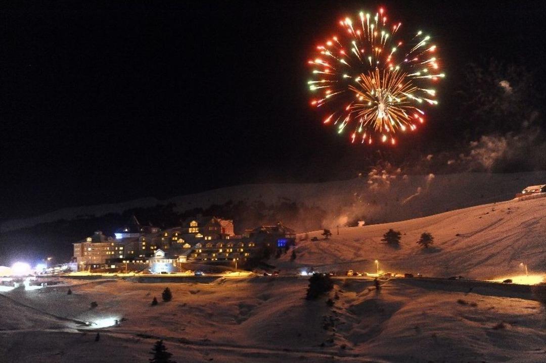 Uludağ 2018&rsquo;e Havai Fişeklerle Girdi