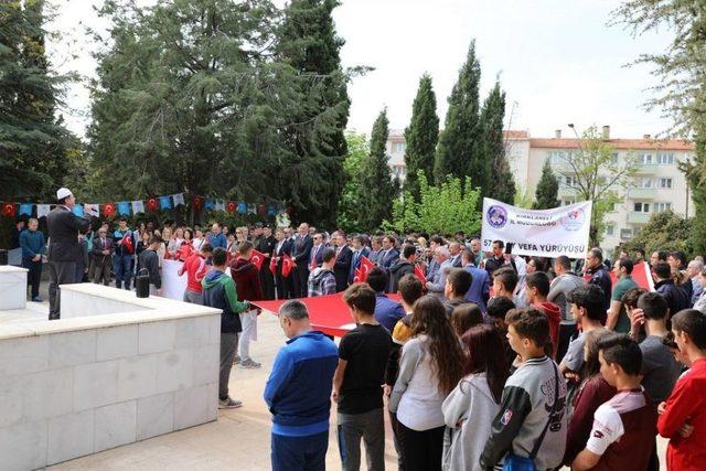 Kırklareli’nde 57. Alay’a Vefa Yürüyüşü Düzenlendi