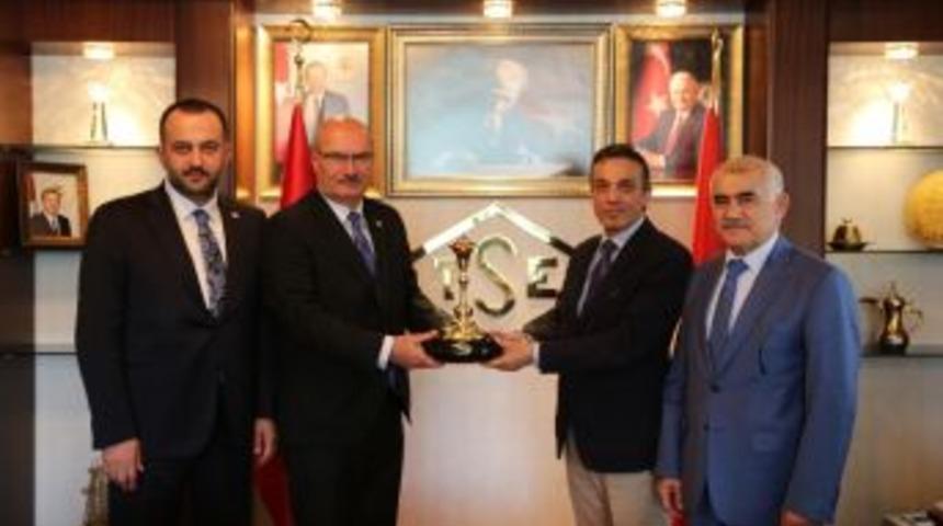 Ato Başkanı Baran, Tse Başkanı Şahin&rsquo;e, Odanın Sorunlarını Anlattı