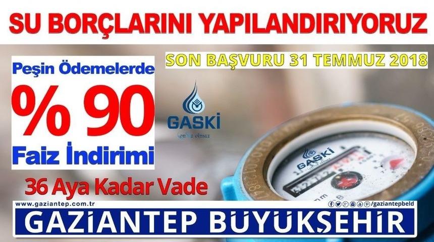 Gaski Su Bor&ccedil;larını Yapılandırılıyor