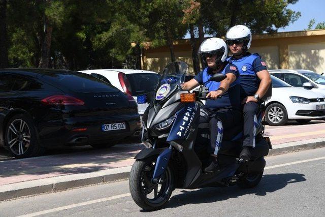 Konyaaltı’nda Motorize Zabıta Göreve Başladı