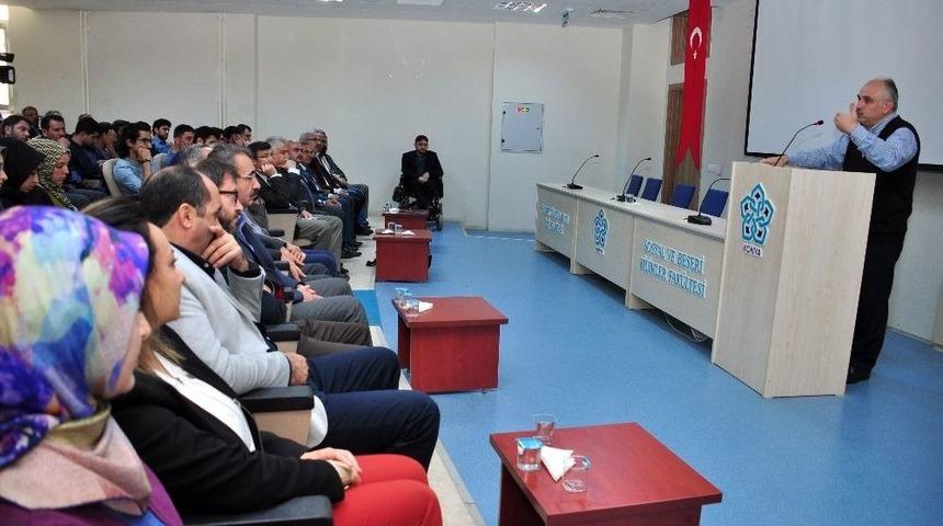 İhsan Fazlıoğlu, Ne&uuml;&rsquo;de İki Ayrı Konferans Verdi