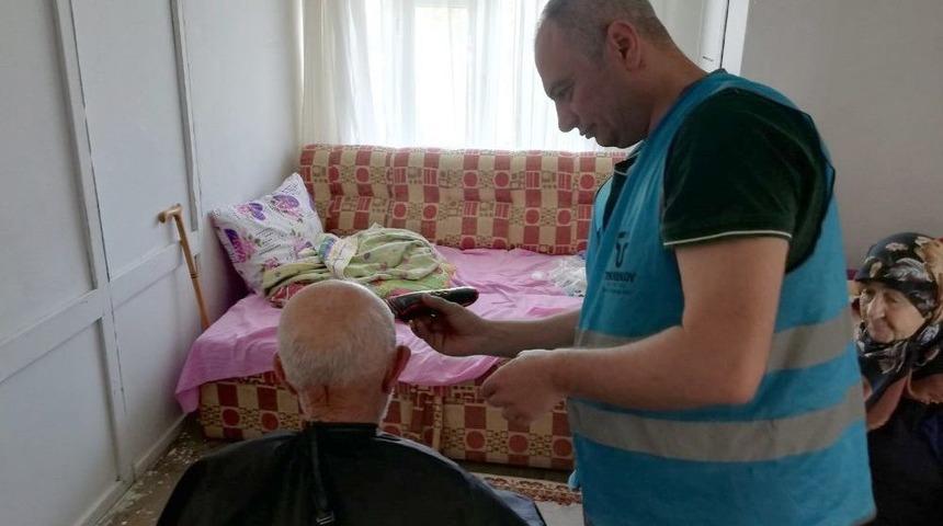 Tekkeköy Belediyesinden Evde Berberlik Hizmeti
