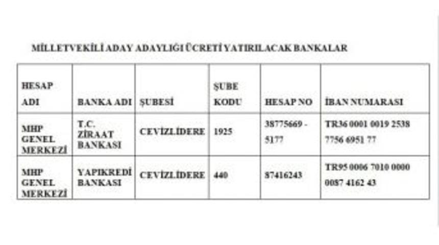 Mhp&rsquo;den "24 Haziran Se&ccedil;imlerine Aday Adaylığı Başvuruları" A&ccedil;ıklaması